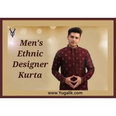 Solid Blue Cotton Kurta   