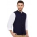 Half Sleeve Self Design Men Nehru  Jacket