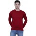 Men Round Neck Maroon T-Shirt