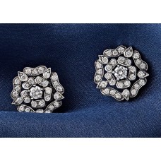 18k Gold Diamond Earrings 